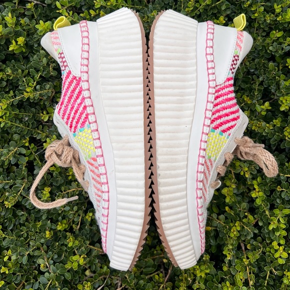 Dolce Vita Daran Woven Womens Platform Wedge Sneakers Sz9M *NO INSOLES* - Picture 10 of 14